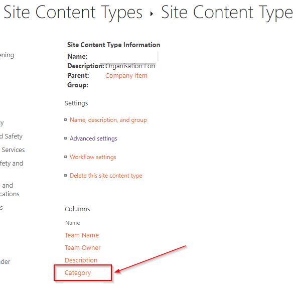 A SharePoint Content Type with a Managed Metadata Field